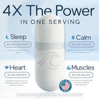 Natural Flow 4X Magnesium Supplement, Magnesium Glycinate, Taurate, Malate, Orotate Complex, Calm Sleep and Cramp Support Blend, No Mag Citrate or Oxide, 120 Capsules