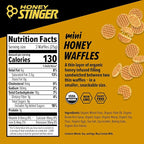 Honey Stinger Organic Mini Honey Waffles | Energy Stroopwafel for Exercise; Endurance and Performance | Sports Nutrition for Home & Gym; Pre and Post Workout-| 1 Bag; 5.3 Ounce,(Pack of 2)
