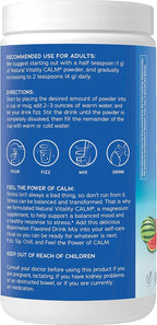 Natural Vitality Calm, Magnesium Supplement, Anti-Stress Drink Mix Powder, Gluten Free, Vegan, & Non-GMO, Watermelon, 16 oz
