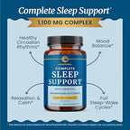 Complete Sleep Support | Myo Inositol + Magnesium Glycinate | Restful Sleep & Relaxation Support | 1100MG Complex | Melatonin-Free, Non-GMO | Inositol Supplement with Magnesium-Glycinate | 60 Ct