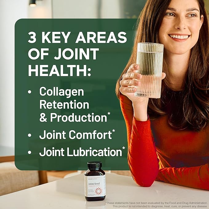 SMARTERNUTRITION Joint Food - Nourishing Support for Joint Comfort, Lubrication, Mobility with Collagen Type II, CMO, Lipase, MSM, Vitamin C, Turmeric, Bromelain - 60 Count - 30-Day Supply