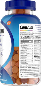 Centrum MultiGummies Gummy Multivitamin for Men, Multivitamin/Multimineral Supplement with Selenium, Antioxidants and Vitamin D3, Assorted Fruit Flavor - 170 Count