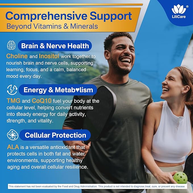 2 Pack Methylated Multivitamin for Men & Women Gummies + Greens & Mushroom Blend, Methylfolate & B12, TMG, Choline, Daily Vitamin A, C, D3K2, E, B Complex, Coq10, ALA for Overall Wellness, Sugar Free