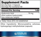 Douglas Laboratories Hyaluronic Acid | 70 mg Hyaluronic Acid for Joint and Skin Health | 60 Capsules