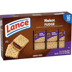 Lance Sandwich Cookies, Nekot Fudge, 10 Individually Wrapped Packs, 6 Sandwiches Each
