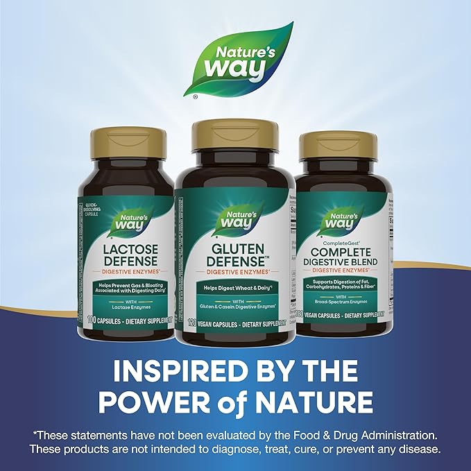 Enzymatic Therapy Gluten Defense, Gluten & Casein Targeted Digestive Enyzmes, 120 VCaps (Packaging May Vary) (Pack of 2)