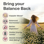 Hormone Balance for Women Tea with Spearmint, Red Raspberry Leaf, Chamomile, Ginger, Nettle - For PMS, PCOS, Perimenopause & Cycle Support - Herbal Hormonal Wellness Tea Bags