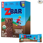 Zbar - Chocolate Brownie - Soft-Baked Energy Snack Bars - Non-GMO - 11g Whole Grains - USDA Organic Granola Bars (18 Pack)
