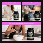 GLO Health Foods Cold-Processed Whey Protein - Vanilla Flavor - 24g Protein per Serving - Whey with Digestive Enzymes & BCAAs - Supports Muscle Growth, Strength & Recovery - 2 LB (28 Servings)
