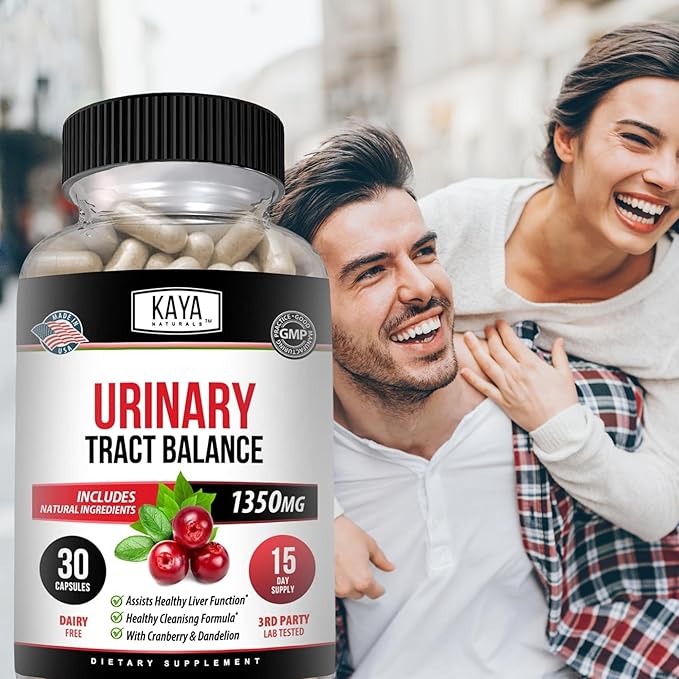 Kaya Naturals - D-Mannose - Urinary Tract UT Cleanse & Bladder Health - Made with Cranberry, Hibiscus & Dandelion Root - D Mannose Capsules Cranberry Supplement - 30 Veggie Capsules