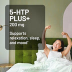 NatureWise 5-HTP 200mg Supplement from Griffonia Seeds with Cofactor Vitamin B6 - Mood Support and Natural Sleep Aid for Adults - Delayed-Release,Vegan - [2-Month Supply],60 Count (Pack of 2)