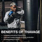 RAW Preworkout Powder, Thavage - Chris Bumstead Sports Nutrition Supplement for Men & Women - Cbum Pre Workout for Working Out, Hydration, Mental Focus & Energy - 40 Servings