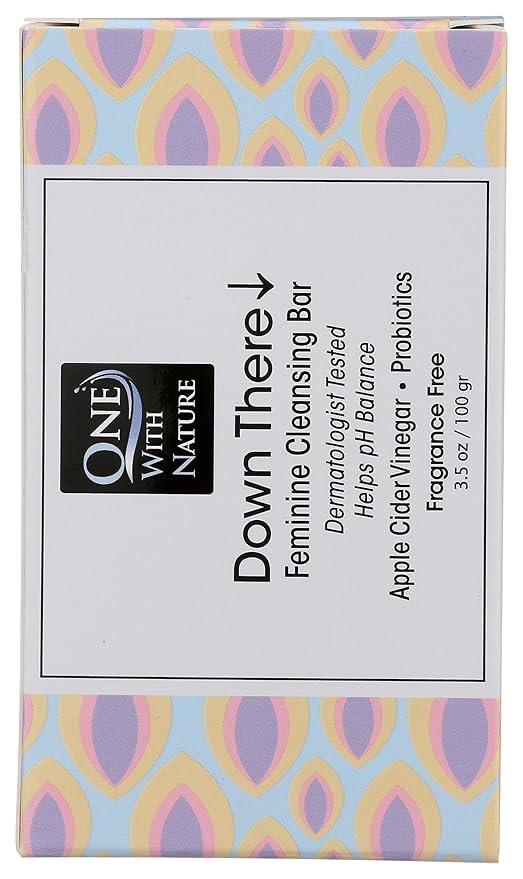 ONE WITH NATURE Fragrance Free Feminine Cleansing Bar, 3.5 OZ