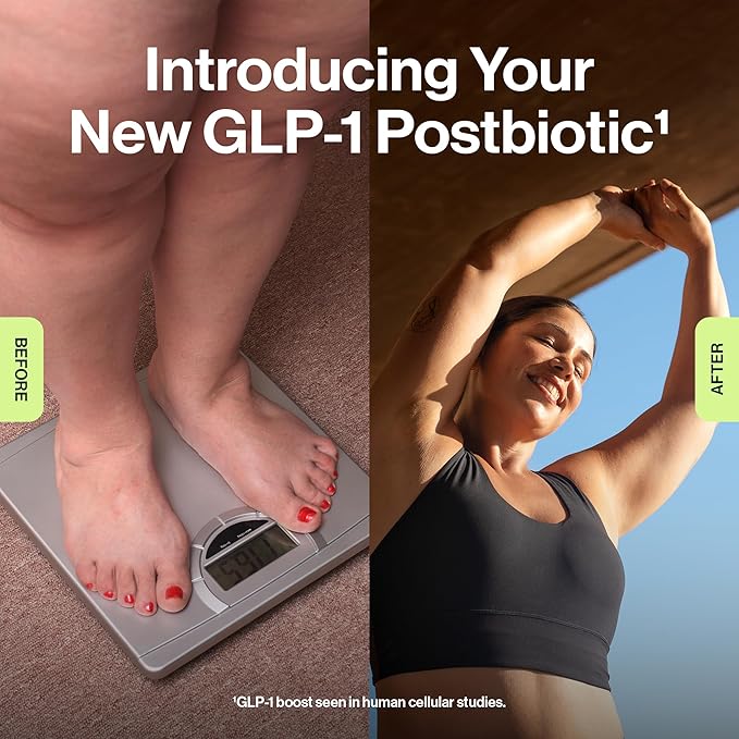 resM GLP-1 Postbiotic - GLP 1 Activate Supplement for Women & Men, GLP1 Activator & Supporter, Vegan Gut Health Vitamins, Daily Natural Metabolic Support - 30 Vegetarian Capsules (1 Bottle)