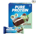 Pure Protein Chocolate Mint Cookie Protein Bars – 20g Protein, 3g Sugar, 190 Calories (12 count) Low Sugar* High Protein Snack - Gluten Free - Perfect for a Healthy Snack