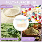 55 PCS Protein Powder Travel Container Set, Reusable Supplement Pouches with 14 Single-Dose Bags, 3 Large Zip Bags&30 Disposable Bags, Portable Storage with Funnel&Scoop for Gym, Travel, and Work