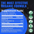 Natures Aid Creatine Monohydrate Gummies (5g) – Pre-Workout Energy & Muscle Growth Support for Men & Women | Blueberry Electrolyte Gummies (135 Count)
