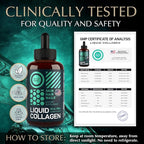 Liquid Collagen Peptides with Biotin Drops - 30,000mcg Biotin and Collagen Liquid for Women and Men - Youthful Skin, Hair Growth, Strong Nails - Hair Vitamins for Hair Loss - Lemon Flavor - 2x2oz