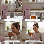 Ophelisse Hormone Balance Tea for Women - Loose Leaf Red Raspberry & Spearmint Herbal Blend - Menstrual Cycle, PMS & Occasional Discomfort Support - Caffeine Free Feminine Wellness, 30 Servings