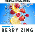 CON-CRET Creatine HCl Gummies for Men & Women | Muscle, Cognitive, Cellular Energy Support | No Bloating or Cramps | USA Made | Berry Zing (60 Count)