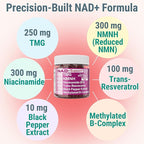 SHIZAM NMN NMNH NAD+ Gummies – NAD Supplement with Reduced Nicotinamide Mononucleotide, TMG (Trimethylglycine, Betaine) & Trans-Resveratrol, Methylated B-Complex