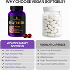WONDER FAMILY Resveratrol Supplement 2000mg - 240 Softgels – Powerful Antioxidant for Heart Health, Immune Strength, Signs of Aging – Higher Potency Next to 1600mg - Non-GMO & Gluten Free