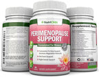 NutriONN Perimenopause Supplement for Women - Natural Support for Hot Flashes & Night Sweats - Improved Mood & Sleep - 11 Herbal Ingredients with Black Cohosh & Red Clover - Hormone Balance - Non-GMO