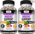 Kaya Naturals Elderberry Immune Support | Vitamins with Zinc and Vitamin C for Adults, Probiotics & Turmeric 1000mg Immune System Booster Sambucus Capsules - 30 Count (Pack of 2)