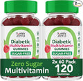 YUM-V'S Multivitamin for Women & Men – Sugar Free Multivitamin Gummies – Zero Sugar Gummy with Chromium, Thiamine & Magnesium – Keto-Friendly Daily Vitamin Gummy – Raspberry (60 Count (Pack of 2))