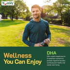 Vegan Omega 3 Supplement Gummies – Algae Oil Plant Based Vegan DHA – Fish Oil Alternative with Flaxseed & Algae – Non-GMO, No Carrageenan – Heart, Brain & Eye Support – Lemon & Orange – 90 Gummies