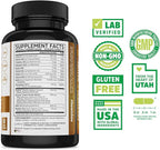Zhou Hairfluence - Vegan Biotin Supplement for Hair Growth for Men & Women, Supports Stronger, Healthier Hair, Nails, & Glowing Skin with Lustriva & B Vitamin Complex - 60 Veggie Capsules (Pack of 1)