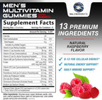Multivitamin for Men - Complete Daily Mens Multivitamin Gummies with Vitamin D, B Vitamins, Zinc & More - Energy, Memory, Focus & Immune Health Support - 13 Essential Vitamins & Minerals - 60 Capsules