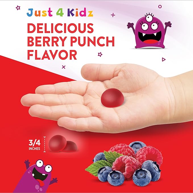 Nature's Truth Kids Multivitamin Gummies with Probiotics | 120 Count | Berry Punch Flavor | Vegetarian, Non-GMO & Gluten Free Supplement