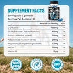 L-Glutamine Gummies 1000mg with BCAA, Potassium, Magnesium & Vitamin C, Muscle Recovery, Endurance Support & Daily Nutrition, Portable Supplement for Men＆Women, Lime Grapefruit Flavor, 240 Count