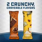 CLIF BUILDERS Protein Bars - Chocolate Peanut Butter and Vanilla Almond Flavor - Variety Pack - 20g Plant Based Protein - Gluten Free - Non-GMO - Low Glycemic - No Artificial Sweeteners - 2.4 oz. (10 Count)