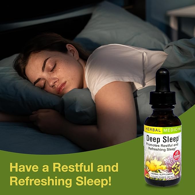 Herbs Etc. - Deep Sleep - Natural Herbal Supplement - Non-Habit Forming - 1 oz Liquid Extract (Contains Fresh Extracts of California Poppy, Valerian, Passionflower, Chamomile, Lemon Balm)
