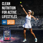 Vega Sport Vegan Protein Powder + Recovery - 30g Plant Based Protein per Serving, Berry, 19 Servings, 5g BCAAs, Probiotics, NSF Certified, for Shakes & Smoothies, 1.8lbs (Packaging May Vary)