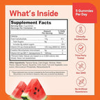 Zena Nutrition Creatine Gummies with D3 & K2, Creatine Monohydrate for Men and Women, Supports Bone, Muscle, & Cognitive Health, Gummy Workout Supplement, Watermelon Flavor, 150ct, 30 Daily Servings