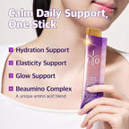 ILO Mucin Collagen Jelly Stick – 300 Dalton Ultra-Absorption, Plant-Based Mucin & Low-Molecular Fish Collagen for Radiant Glow – Korean Skin Glow Booster, Donut Peach Flavor, 10 Sticks