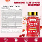 Cortisol Supplements for Women: Cortisol Reducer Gummies with Ashwagandha Magnesium L-theanine Phosphatidylserine Vitamin B12 for Daily Relaxation Support