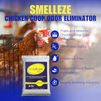 SMELLEZE Natural Chicken Coop Odor Eliminator Granules, Sprinkle in Chicken Coop, Bedding, Run, Pen, Nest & Yard - Unscented, Flock Safe Chicken Coop Deodorizer - 50 lbs.
