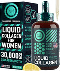 WILD FUEL Liquid Collagen Peptides with Biotin Vitamins for Hair Skin and Nails - 30,000mcg Biotin and Collagen Liquid for Women and Men - Lemon Flavor, up to 2-Month - 2 oz