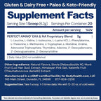 BodyHealth PerfectAmino - BCAA and EAA Powder for Pre and Post Workout - Amino Acid Energy Drink for Men and Women to Support Lean Muscle and Recovery - Vanilla - 20 Servings
