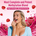 Methylated Multivitamin for Women Gummies, Methyl B Complex Vitamins with D3 Zinc Choline TMG for Energy & Nervous System, Vegan, Sugar Free, 60 Count