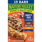 Nature Valley Sweet and Salty Nut Granola Bars, Variety Pack, 15 Bars, 18 oz