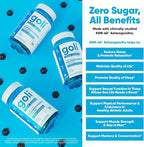 Goli Zero Sugar Ashwagandha Gummies, 60 Count Each (3 Pack, 180 Total) – with KSM-66, L-Theanine, Maca and Vitamin D - No Sugar Alcohols - Vegan, Keto-Friendly, Non-GMO