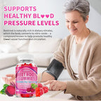Beet Root Gummies for Women & Men, Beetroot Supplement Beet Chews with Vitamins Grape Seed for Antioxidant Supoort & Immune Health, Sugar-Free/Vegan/Organic,Raspberry Flavor 120 Count