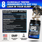 Nutrex Lipo 6 Nighttime Fat Burner | Melatonin Sleep Aid & Weight Loss Diet Pills for Men and Women | Night Time Metabolism Booster Appetite Suppressant | 30 Servings (1)