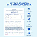 Native Pet Mobility Care - Hip & Joint Supplement for Dogs - UC-II Collagen, Egg Shell Membrane & Hyaluronic Acid - Dog Joint Supplement Chews Supports Cartilage, Mobility & Flexibility - 120 Chews