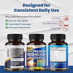 10 in 1 High Strength Mushroom Supplement - Lions Mane, Cordyceps, Reishi - Brain Supplements for Memory and Focus ** 5-Month Supply